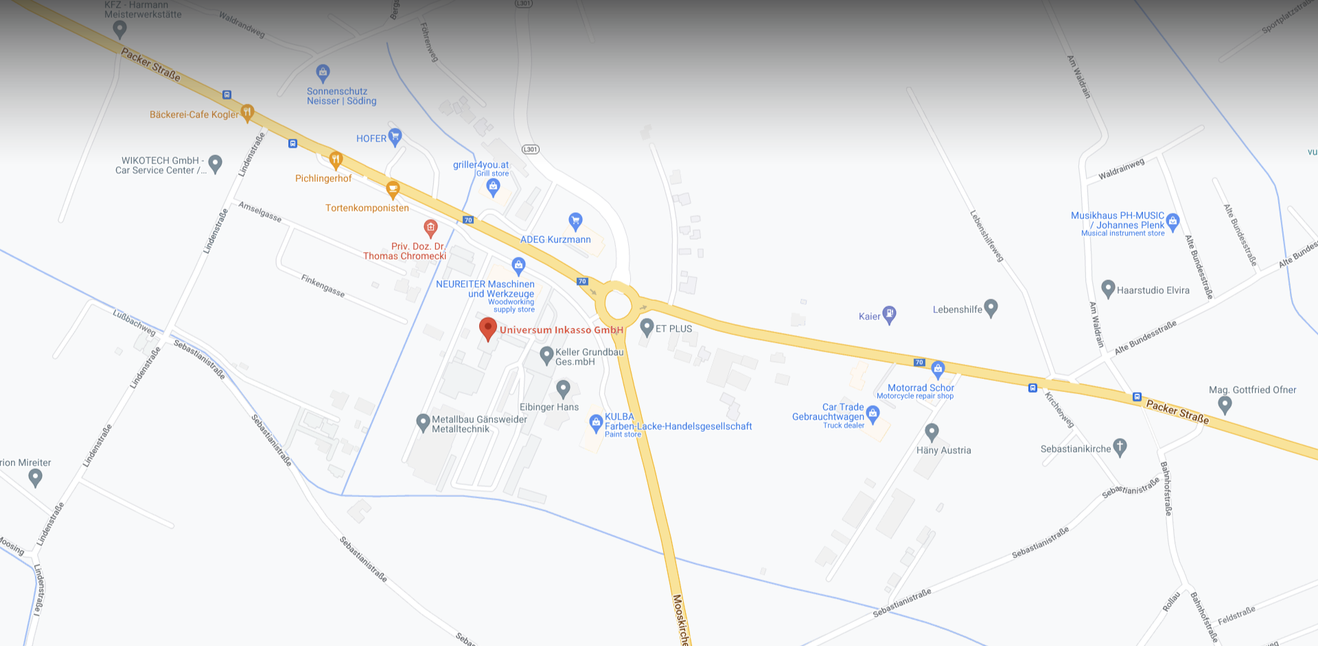 Kontakt & Anfahrt Universum Inkasso Graz